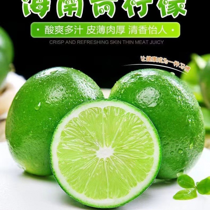 海南青柠檬新鲜一级好果香水青柠当季果皮薄多汁整箱净重
